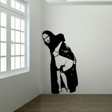 BANKSY MONA LISA MOONING WALL MURAL TRANSFER ART STICKER POSTER DECAL decorative vinyl wall stickers 2024 - buy cheap