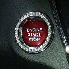 Car Accessories,Crystal Car Engine Start Stop Ignition Key Ring For Opel Astra VAUXHALL MOKKA Zafira Insignia Vectra Antara 2024 - buy cheap