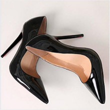 New Pointed Toe Leather Women Pumps Fashion Office Shoes Women Sexy High Heels Shoes Thin Heel Women 's Wedding Shoes 2024 - buy cheap