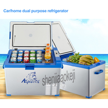 Автомобильный/бытовой холодильник портативная морозильная камера мини холодильник Компрессор кулер коробка инсулин ледовая камера глубина охлаждения 50л 45 Вт 2024 - купить недорого