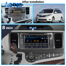 Android 10 GPS para coche de navegación reproductor de DVD del coche para Toyota Sienna 2009 + 4GB de RAM PX5 radio cinta reproductor del grabador multimedia unidad de cabeza 2024 - compra barato