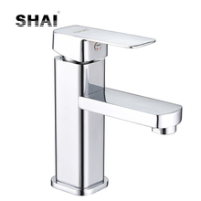 SHAI Brass Ontology Angle Bathroom Basin Faucet Brass Vessel Sink Water Tap Single Handle Faucet Chrome Finish Faucet SH2707 2024 - buy cheap