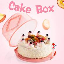 Contenedor de cupcakes caja de pastel de plástico redondo herramienta de cocina sellado de mano sin barra de deformación cumpleaños boda 2024 - compra barato