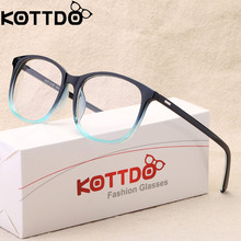 KOTTDO 2018 Женская Ретро оправа для очков при близорукости, женские очки для глаз, винтажные оптические очки по рецепту, прозрачная оправа 2024 - купить недорого