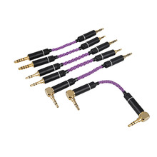 Okcsc-cabo adaptador hifi 2.5mm 4.4mm, plug balanceado macho para macho 3.5mm, cabo de áudio cobre e prata para fone de ouvido e reprodutor de mp3 2024 - compre barato