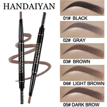 Double Ended Eyebrow Pencil 5 Colors Waterproof Long Lasting No Blooming Rotatable Triangle Eyebrow Enhancers Tattoo Pen Makeup 2024 - buy cheap