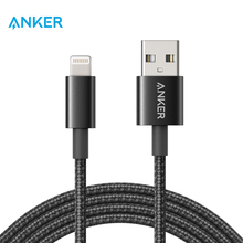 Anker Lightning to USB Cable Nylon USB Data Charging Cable with MFI Certified Fast Charging Cable for iPhone 6 7 8 X  Black 1.8M 2024 - buy cheap