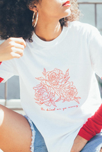 Seja amável ou vá embora rosa t camisa de verão feminino manga curta tumblr grunge estético camiseta hipsters vintage bonito t 2024 - compre barato