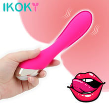 IKOKY Dildo Vibrator Sex Toys For Women G Spot Magic Wand Female Masturbation USB Rechargeable Clitoris Stimulator AV Stick 2024 - buy cheap