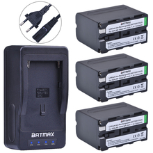 Batmax 3Pcs NP-F960 F970 Batteries with LED Ultra Fast Charger for Sony DCR-VX2100, DSR-PD150, DSR-PD170, FDR-AX1, HDR-AX2000... 2024 - buy cheap