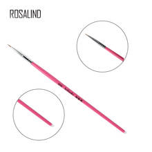 ROSALIND 1 шт.. розовая акриловая кисть для ногтей для УФ-геля лак для ногтей Art paint Drawing Pen Manicure инструмент для нейл-арта 2024 - купить недорого