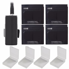 Xiaomi-bateria e carregador usb duplo, 4 peças, 1010mah, para câmeras de ação 2024 - compre barato