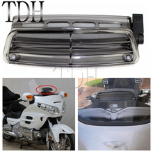 Para-brisa de motocicleta, saída de ar fumê para honda goldwing gl1800 gl 1800 2004-2014 2024 - compre barato