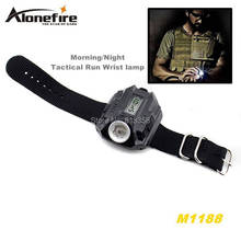 Светодиодный фонарик ALONEFIRE M1188, 3 Вт, 5 моделей, встроенный аккумулятор, тактический фонарь, для работы в ночное время/на запястье 2024 - купить недорого