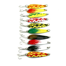 10PC/SET Fishing Lure Metal spoon lure 6g 4.3cm Hard Lure sea fishing fish supplies fishing articles free shipping 2024 - buy cheap