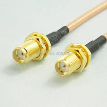 20in SMA female to SMA female nut bulkhead straight RG316 cable pigtail 50cm 2024 - buy cheap