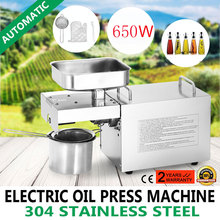 110V Electric oil press machine stainless steel peanuts coconut oil extracting machine sesame seed oil press prensa en frio 220V 2024 - buy cheap