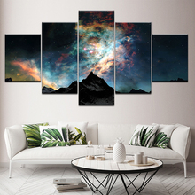 Canvas Painting Snow Galaxy scenery 5 Pieces Wall Art Painting Modular Wallpapers Poster Print for living room Home Decor 2024 - buy cheap