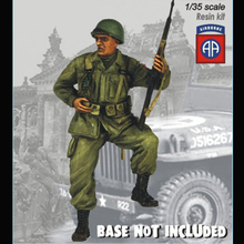 Paracaidista de los Estados Unidos, kit de resina de la 82 división, soldados GK, soldado de la Wii WWII sin recubrimiento, sin color, 1/35 2024 - compra barato
