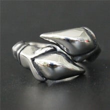 Support Drop Ship Newest Polishing Dragon Claw Ring 100% 316L Stainless Steel Jewelry Men Boys Claw Ring 2024 - buy cheap