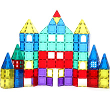 1Pcs Big Size Transparent Magnetic Designer Construction Building Bricks Magnet Blocks Educational Toys For Children Kids Gift 2024 - buy cheap