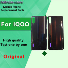 Capa traseira de vidro para bateria iqoo, capa 100% original de vidro para vivo iqoo, tampa com proteção para a parte de trás de bateria iq00 2024 - compre barato