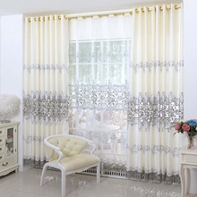 Europe Soluble Embroidered Home Windows Kitche Drapes Panel Luxury Curtains for Living Room Bedroom Shaing Cloth Decor Drapes 2024 - buy cheap
