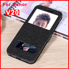 For Huawei Honor V20 V 20 flip case leather + TPU shell open window phone battery cover For Huawei HonorV20 back cover holster 2024 - buy cheap