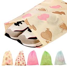 New Qualified Fashion Printing Shoes Bag Portable Travel Storage Pouch Drawstring Dustproof  Levert Dropship dig637 2024 - buy cheap