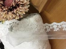 Mesh embroidery lace white cotton mesh embroidery lace accessories 5.5cm wide 2024 - buy cheap