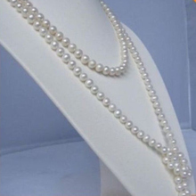 8 мм Мода белый имитация жемчуга Shell круглые бусины красивые длинные цепи ожерелье веревочки для женщин ювелирные изделия делая 68 дюймов BV336 2024 - купить недорого