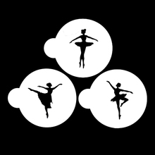 Wedding Cakes Fondant Stencils Set Ballerina Girl Moulds For Cookie Kitchen Decorating Cake Tools Cake Top Stencil Mold E021 2024 - buy cheap