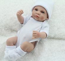 28cm Reborn Baby Doll Soft Silicone Vinyl Shower Dolls Toys Newborn Brinquedos Photography Props Lovely Boy Girl Gift Playmates 2024 - buy cheap