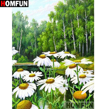 HOMFUN Full Diamond "Flower landscape" DIY 5D Diamond Painting Cross Stitch Home Decor Picture Of Rhinestone Handmade A26179 2024 - buy cheap