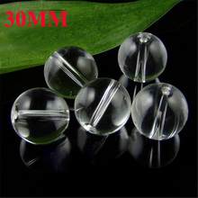 Free shipping 30pcs/lot 30MM fashion Glass crystal Clear Beads, Glass smooth ball for  Crystal Chandelier Accessories 2024 - buy cheap