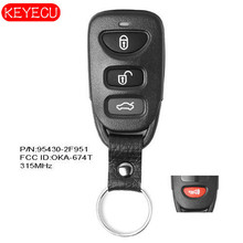 Keyecu-llave de transmisor remoto, botón Fob 315MHz para Kia Spectra5 2007 2008 2009 FCC: OSLOKA-674T, p/n: 95430-2F951, 3 + 1 botón 2024 - compra barato