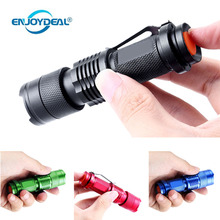 enjoydeal 2000LM Mini Flashlight LED Flashlight Torch Light Lamp Portable Penlight 3 Modes Adjustable Focus Zoomable Penlight 2024 - buy cheap