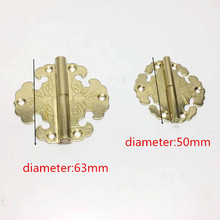 COTOM 2Pcs  brass furniture hinges small detachable door hinge cabinet floral form hinge for furniture 2024 - buy cheap