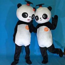 Atacado nova versão chinesa gigante panda mascote traje de natal cosplay mascote traje halloween festa de aniversário vestido 2024 - compre barato