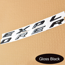 Gloss black 3D EXPLORER Letters Hood Emblem Silver Chrome Logo Sticker For 2011 2012 2013 2014 2015 2016 Ford Explorer Sport 2024 - buy cheap