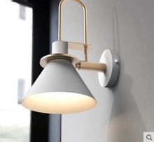 Luminária de parede macaron, estilo nórdico, moderno, minimalista, para sala de estar, quarto, corredores 2024 - compre barato