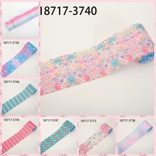 NEW 50Y3" 75mm bling- bling fish scale ribbon pattern printed grosgrain ribbon free shipping 2024 - buy cheap