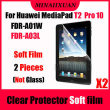 2Pcs Clear Screen Protective Soft Film (NOT Glass) For Huawei MediaPad T2 Pro 10 FDR-A01W FDR-A03L 10.1 inch Tablet 2024 - buy cheap