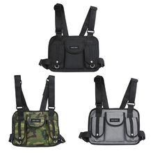 1pc masculino tático peito rig cintura saco hip hop street wear bolsa de ombro mochila escolar 2024 - compre barato