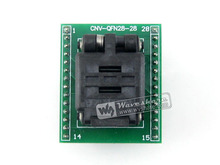 Waveshare QFN28 TO DIP28 (A) Plastronics IC тестовый разъем программатор Адаптер 0,5 мм шаг для QFN28 MLF28 MLP28 пакет 2024 - купить недорого