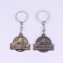 dongsheng Jurassic World Key Chain Alloy Pendant Key Ring Keychain Jewelry EDC Car Key Holder Cool Keychains 2024 - buy cheap
