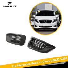 Car Accessories Dry Carbon Fog Light Mesh Cover Lamp Grill for Mercedes-Benz W447 V-Class V220D V250 2016 2017 2018 Front Bumper 2024 - buy cheap