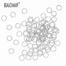 BEAUCHAMP Earrings Findings Jump Rings Jewelry Connector Split Ring Open Loop hooks Clasp Necklace Bracelet Making Spacer Beads 2024 - buy cheap