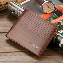 Fashion Men's Leather Wallet With Credit Card holders Brand Solid Short Designer Purse For Man 3 Colors 2024 - buy cheap