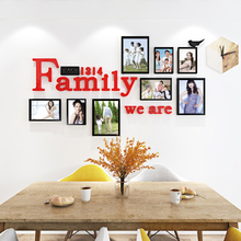 Creative Family photo Acrylic wall stickers for Kids room Living room Bedroom 3D decor Love DIY mirror surface wall stickers 2024 - buy cheap